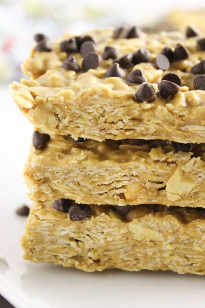 No Bake Peanut Butter Oat Bars