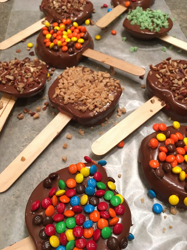 Chocolate Caramel Candied Apple Pops Baking You Happier