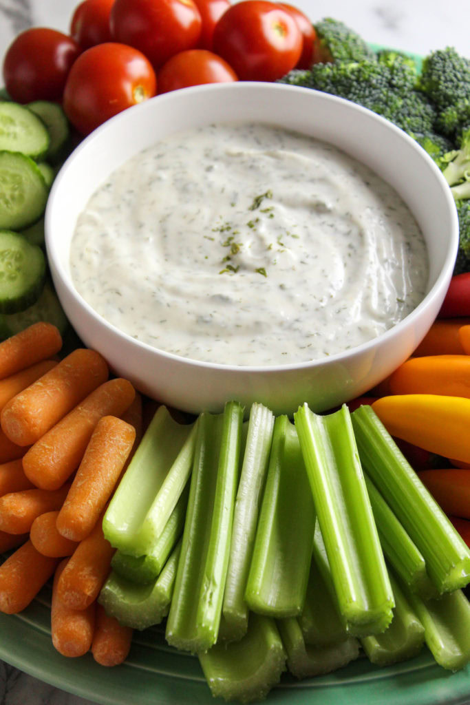 Vegan Veggie Dip | Baking You Happier