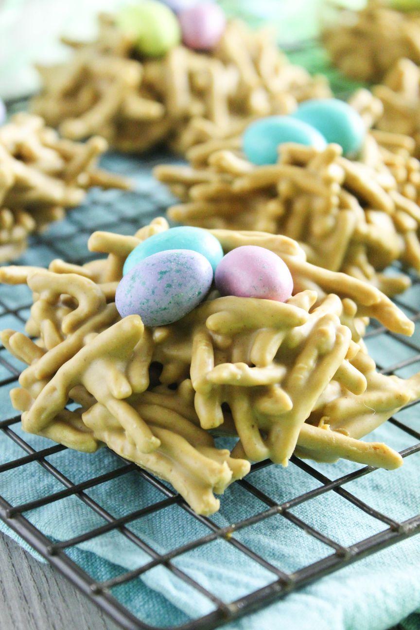 Butterscotch and Peanut Butter Bird Nest Cookies Baking You Happier