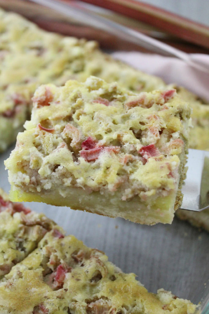 Rhubarb Dream Bars Baking You Happier