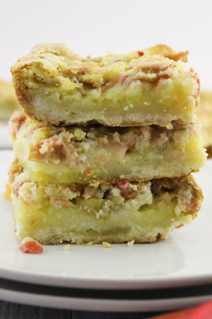 Rhubarb Dream Bars Baking You Happier