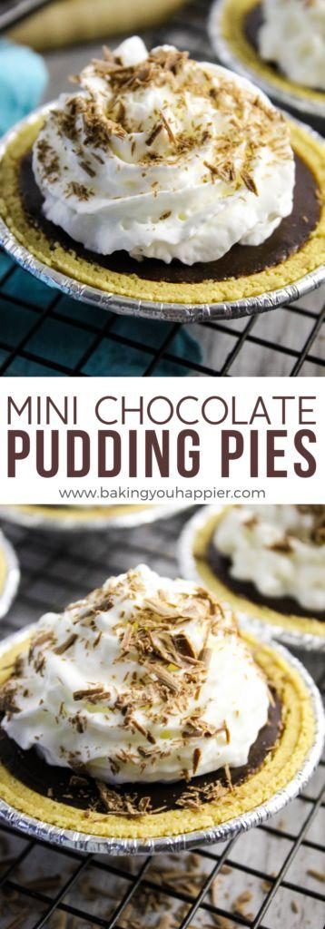 Mini Chocolate Pudding Pies