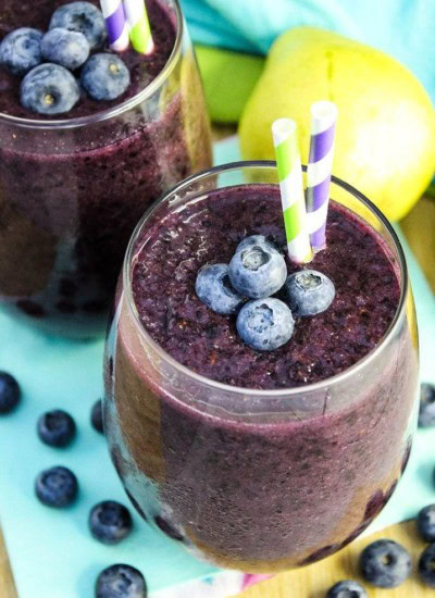 Healthy Blueberry Pear Smoothie