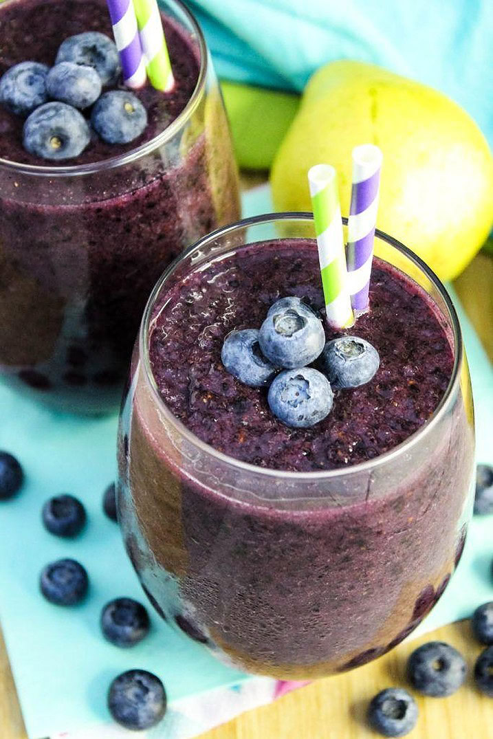 Healthy Blueberry Pear Smoothie