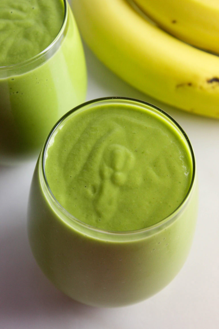 Peanut Butter Banana Spinach Smoothie Baking You Happier
