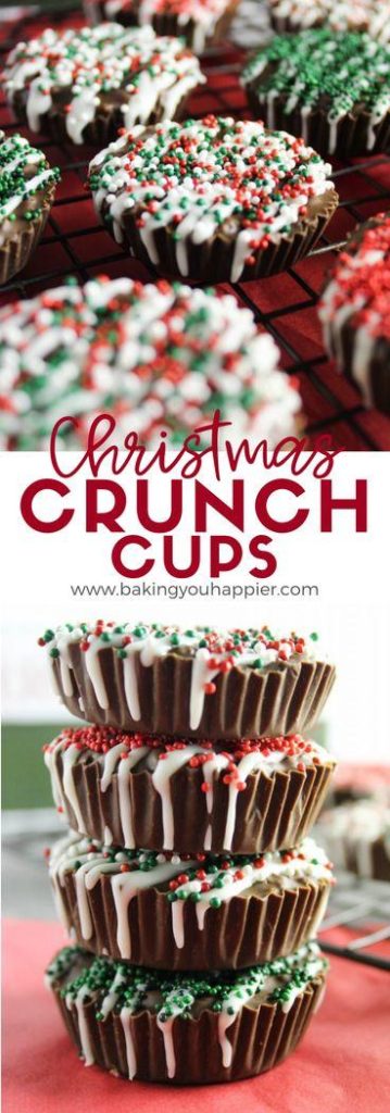 Christmas Chocolate Crunch Cups