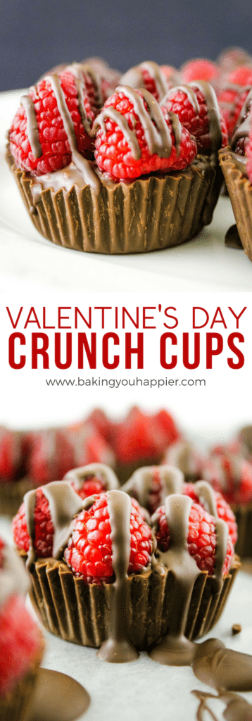 Vegan Valentine Crunch Cups with Raspberries Vegan Valentine Crunch Cups with Raspberries