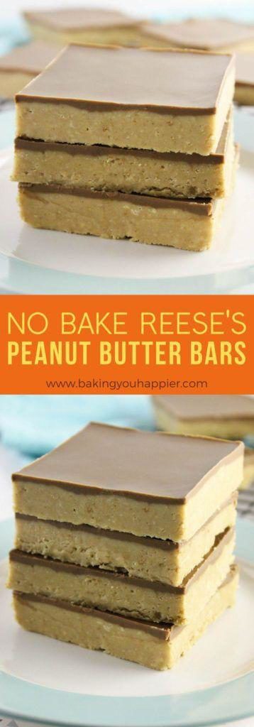 No Bake Reese's Peanut Butter Bars