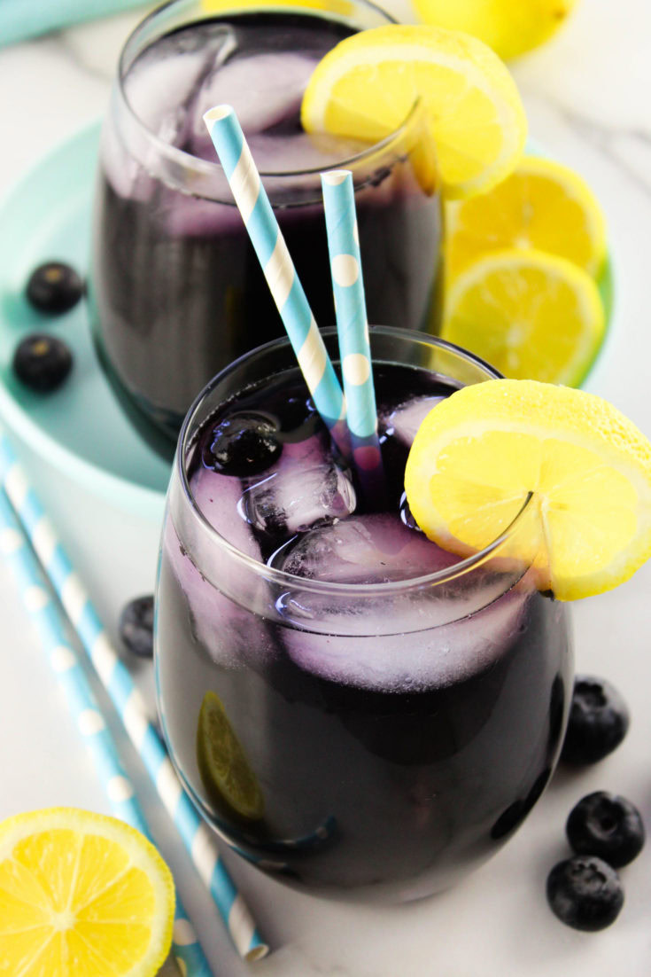 Blueberry Infused Lemon Water