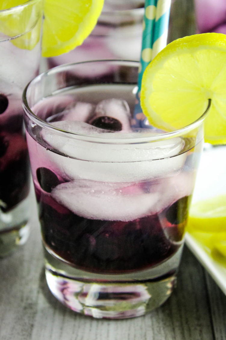 Blueberry Infused Lemon Water Baking You Happier