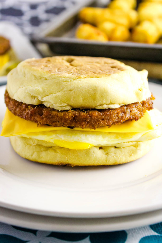 Quick and Easy Vegetarian Breakfast Sandwich | Baking You Happier