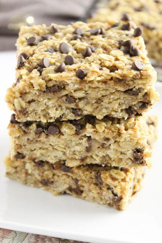 Easy Chocolate Chip Oatmeal Breakfast Squares Easy Chocolate Chip Oatmeal Breakfast Squares