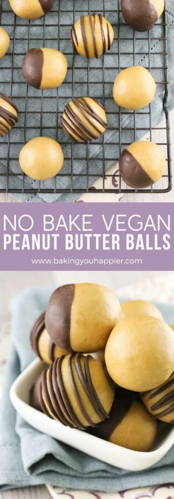No Bake Vegan Peanut Butter Balls