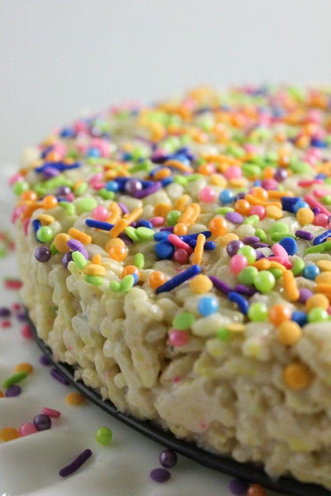 Cake Batter Rice Krispie Treats