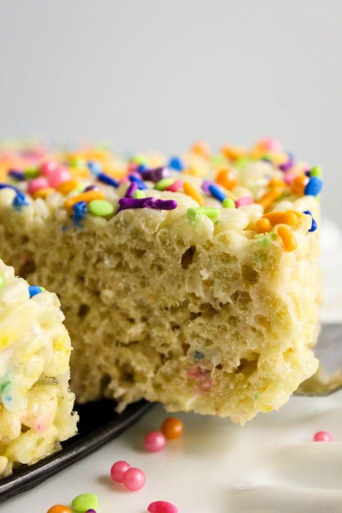 Cake Batter Rice Krispie Treats