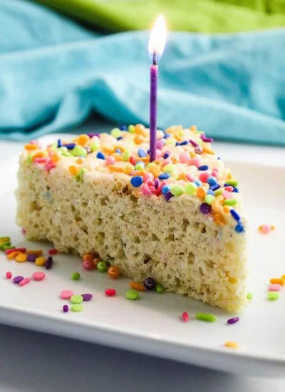 Cake Batter Rice Krispie Treats