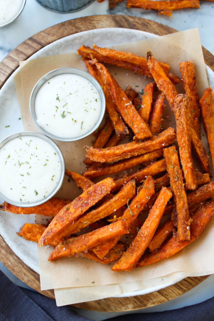 The Best Crispy Oven Baked Sweet Potato Fries (Easy Recipe!)