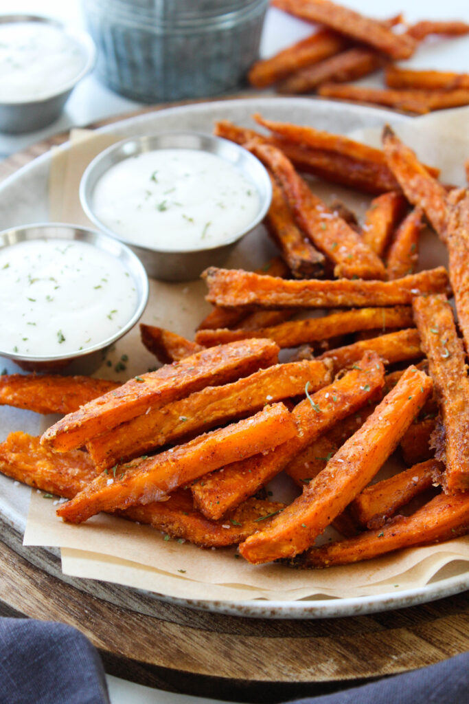 The Best Crispy Oven Baked Sweet Potato Fries (Easy Recipe!)