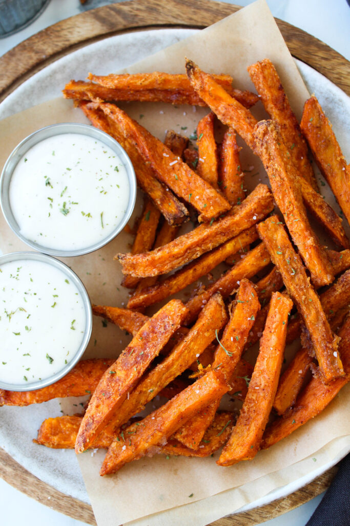 The Best Crispy Oven Baked Sweet Potato Fries (Easy Recipe!)