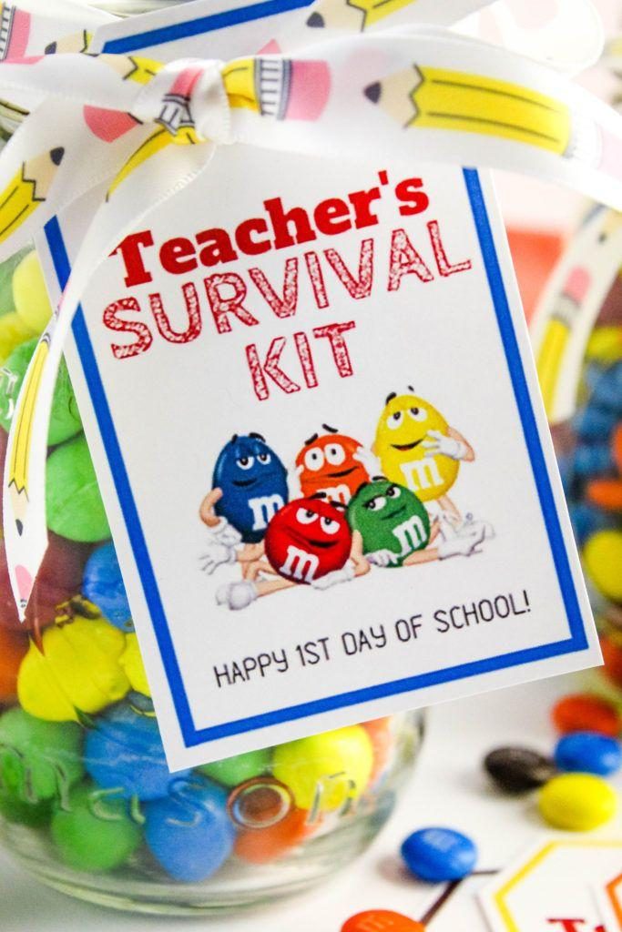 Back to School Teacher's Survival Kit with Free Printable