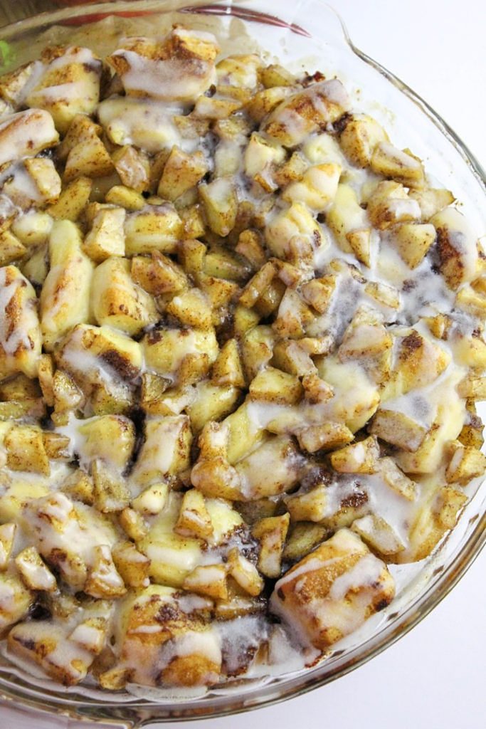 Apple Fritter Cinnamon Roll Bake Apple Fritter Cinnamon Roll Bake