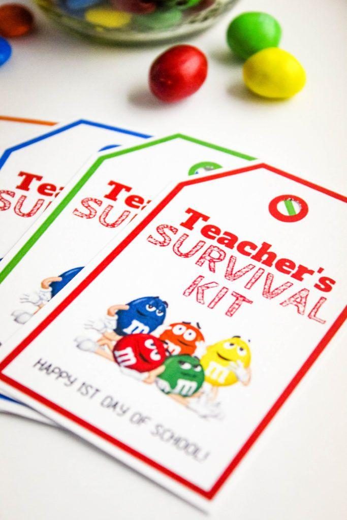 Back to School Teacher's Survival Kit with Free Printable