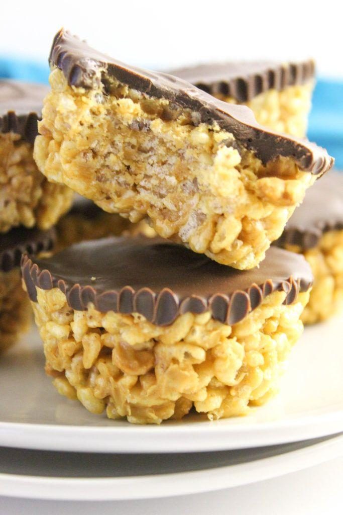 Peanut Butter Rice Krispies Treats | Baking You Happier