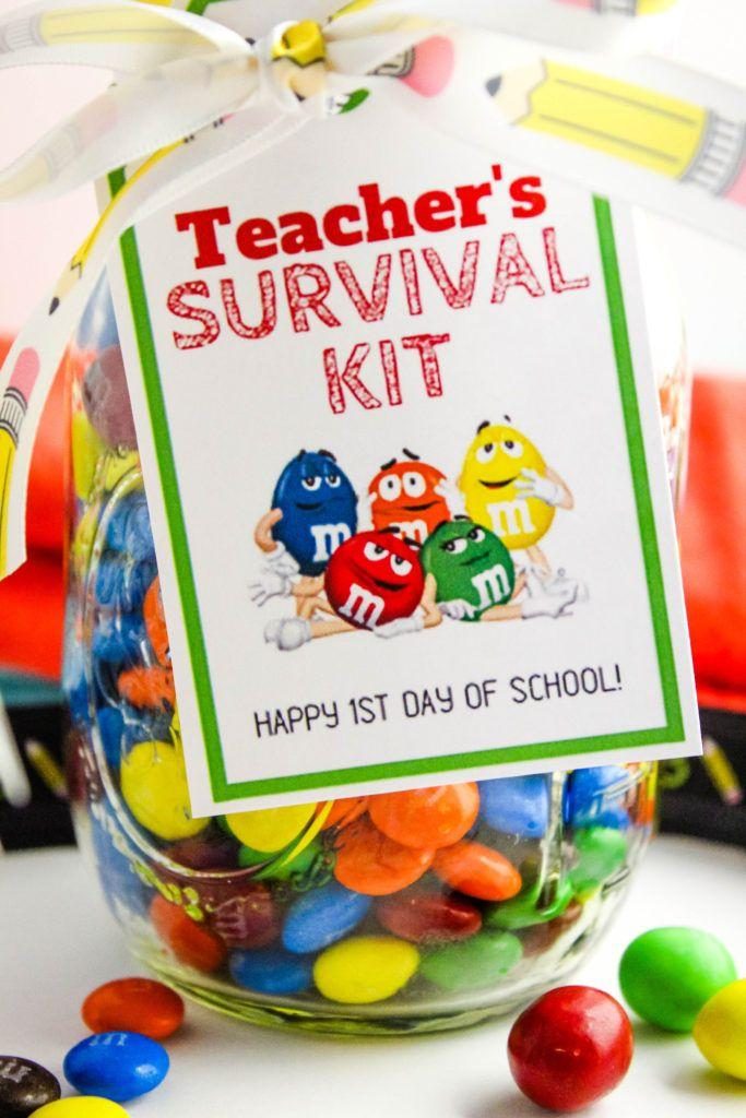 Back to School Teacher's Survival Kit with Free Printable