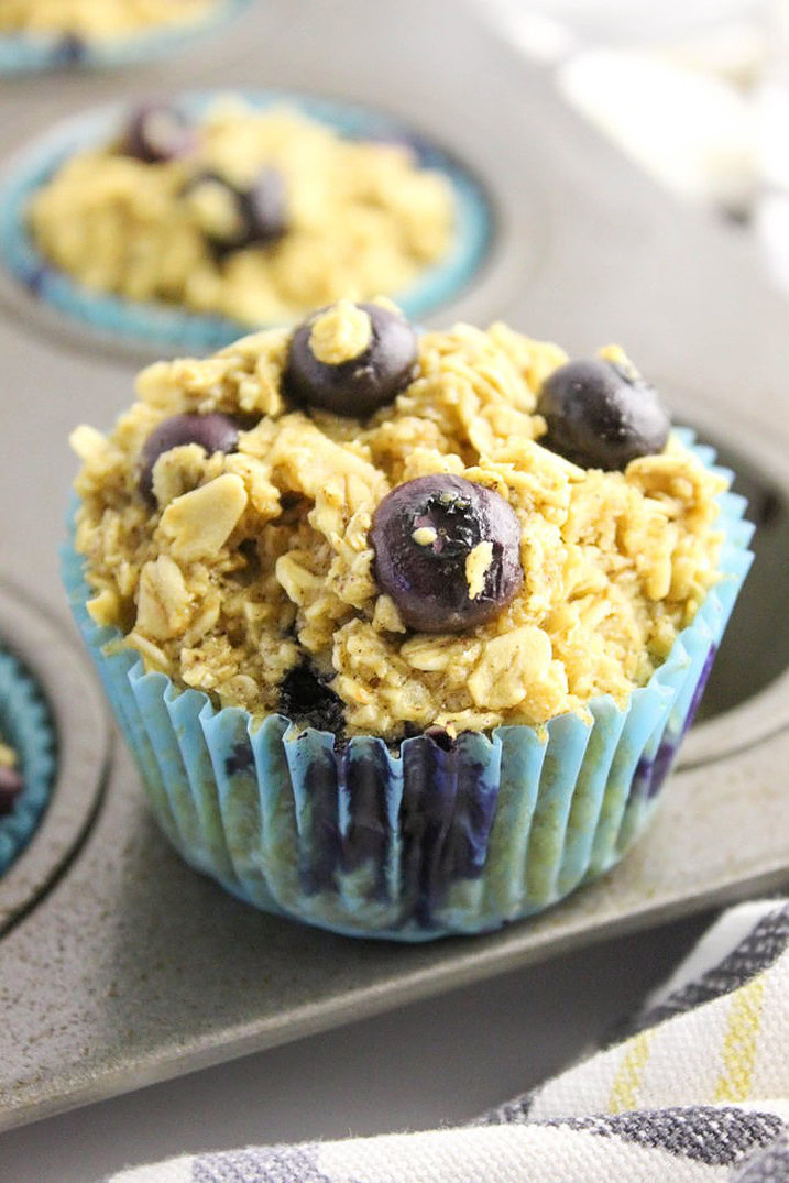 Blueberry Baked Oatmeal Cups