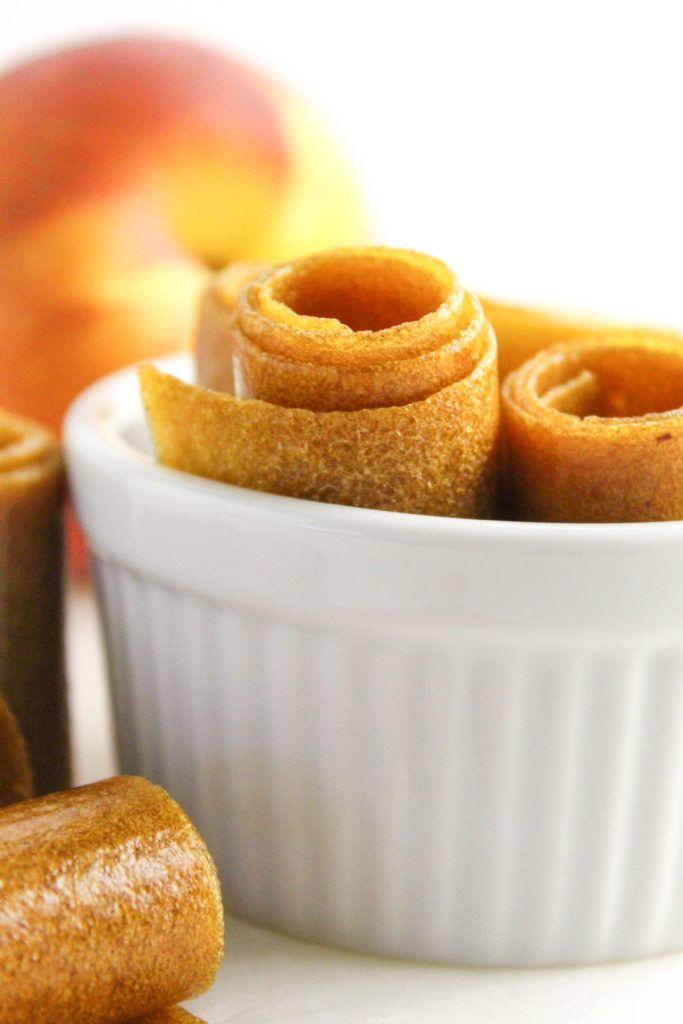 Homemade Peach Fruit RollUps Baking You Happier