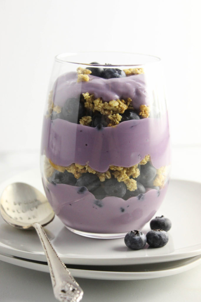 Healthy Blueberry Yogurt Breakfast Parfait