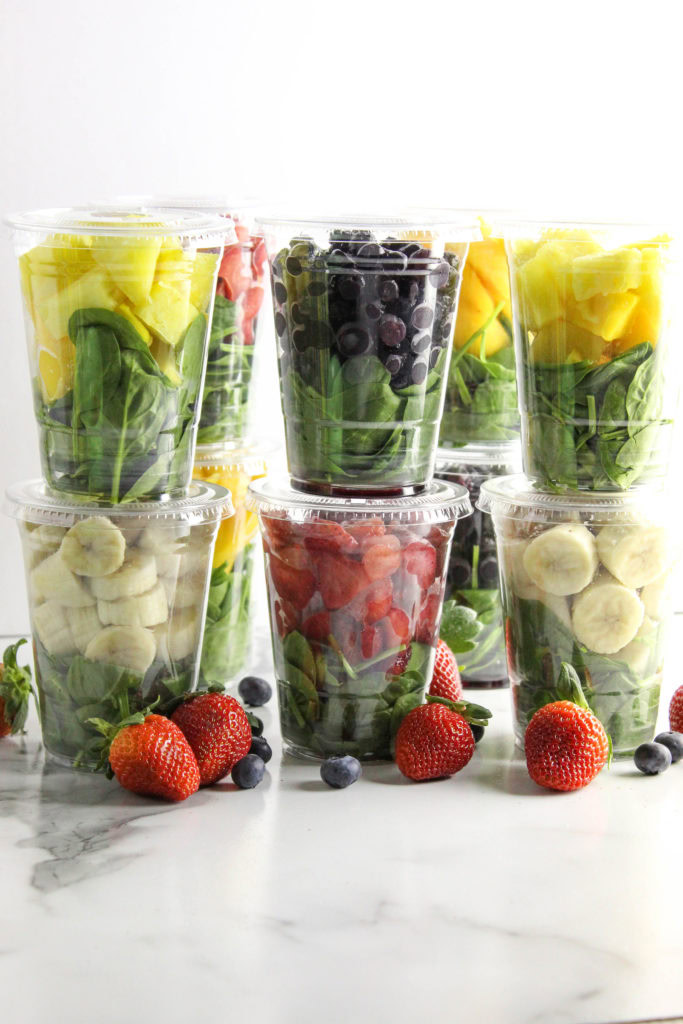 How to Meal Prep Grab and Go Smoothies