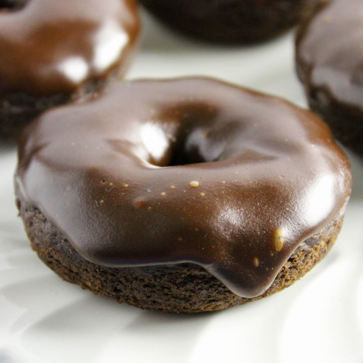 Vegan Double Chocolate Donuts