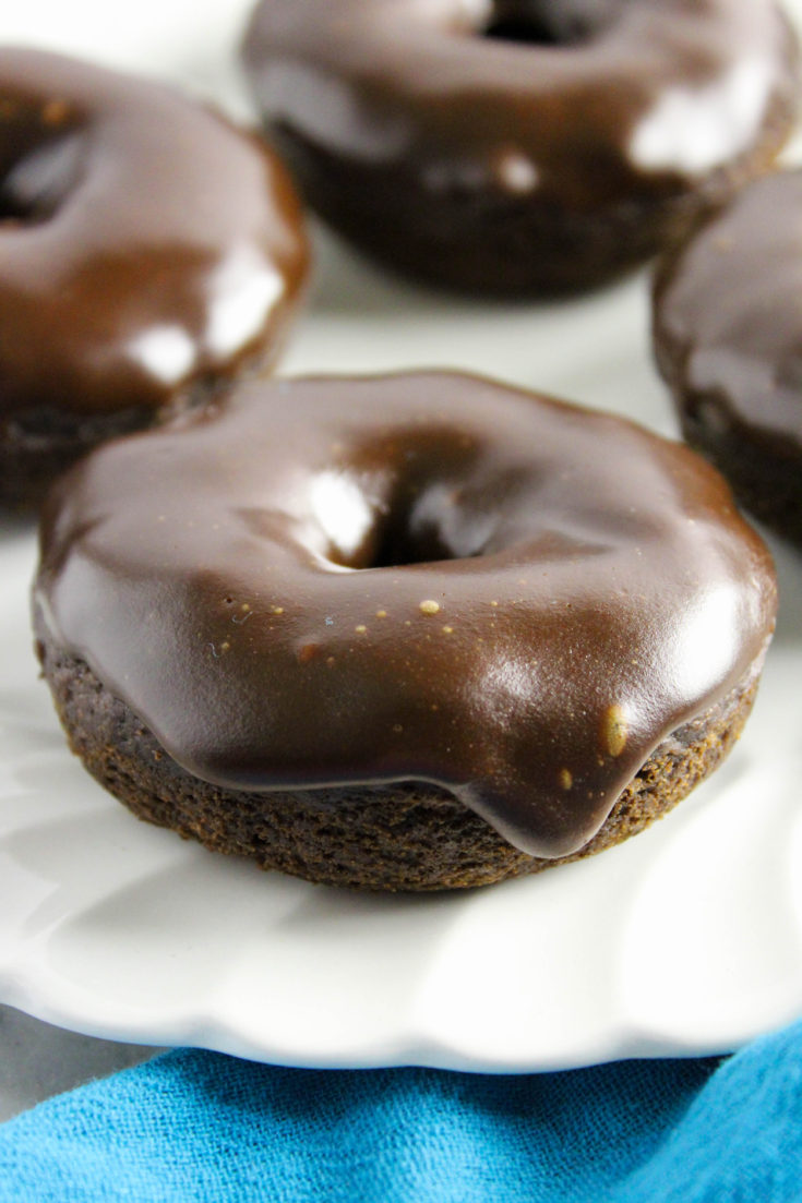 Vegan Double Chocolate Donuts