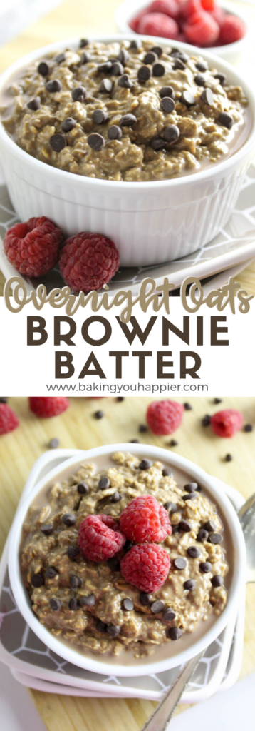 Vegan Brownie Batter Overnight Oatmeal