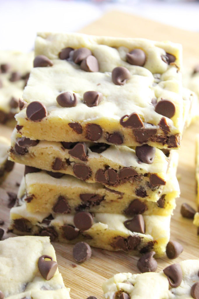 Lazy Chocolate Chip Cookie Bars Baking You Happier