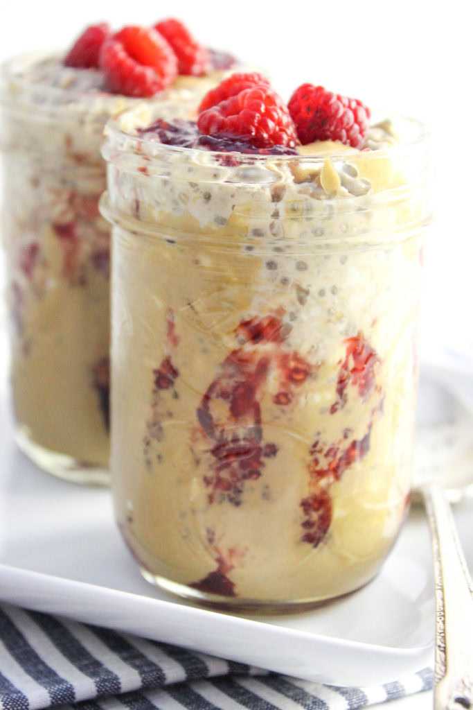 Peanut Butter & Jelly Overnight Oats