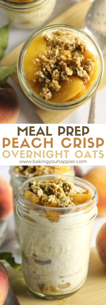 Peach Crisp Overnight Oats