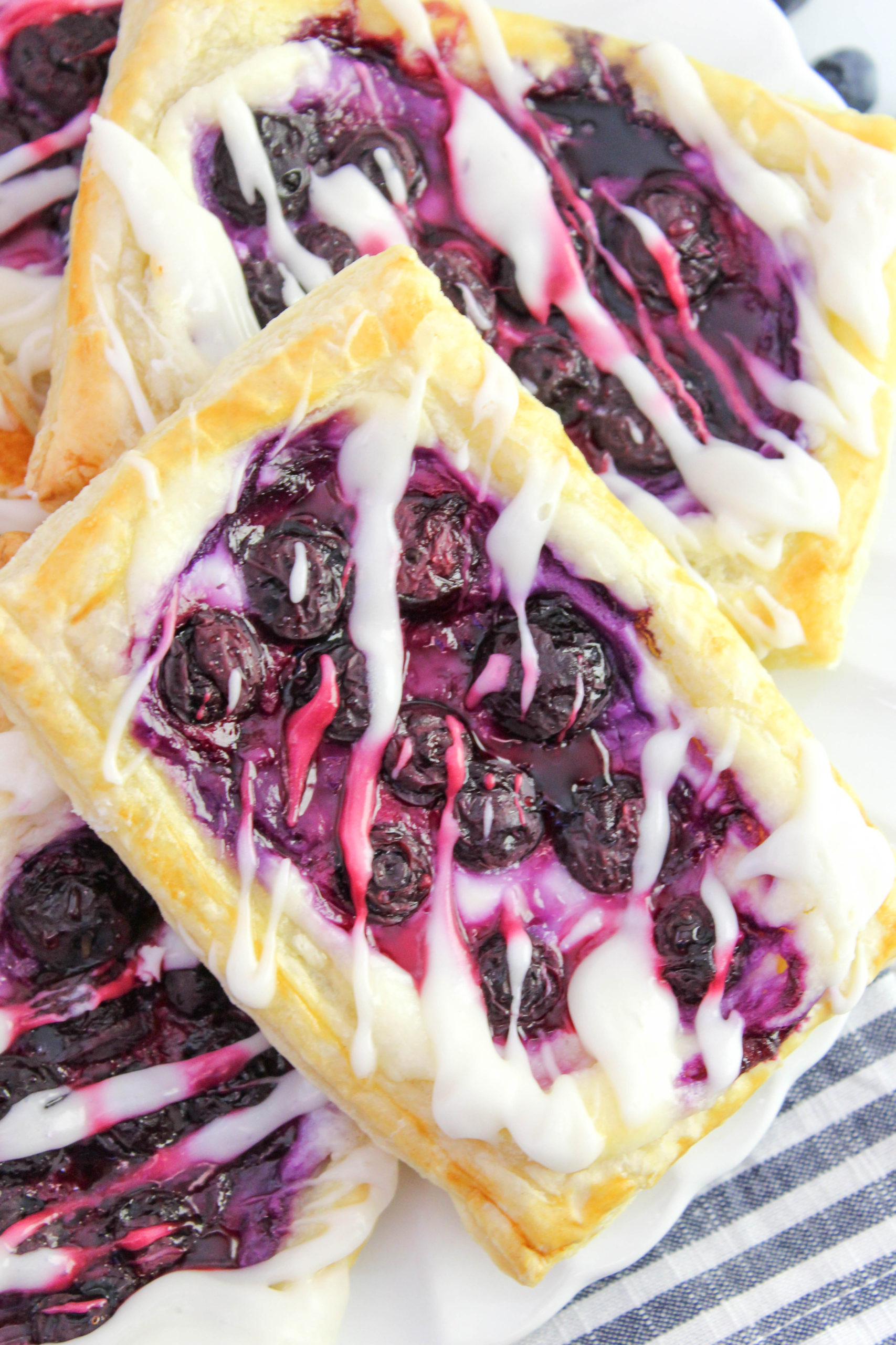Blueberry Cream Cheese Danish | Baking You Happier