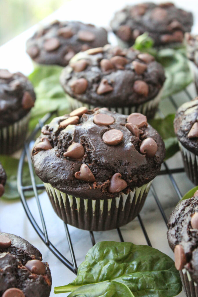 Chocolate Spinach Banana Muffins Recipe