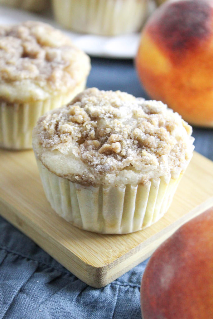 Peach Cobbler Muffins