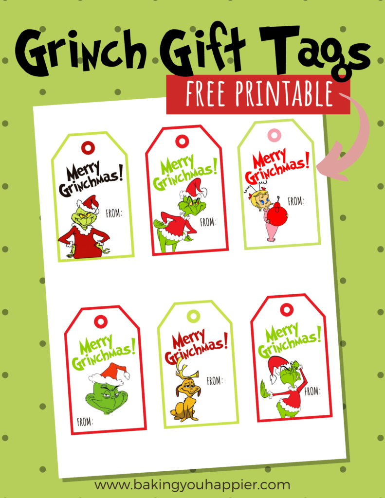 Free Printable Grinch Gift Tags Printable Word Searches