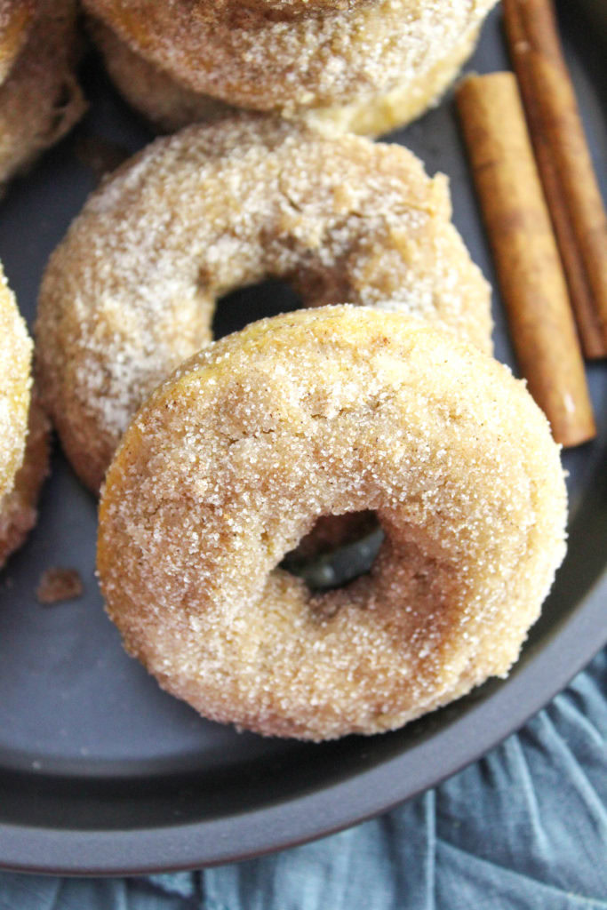 Baked Pumpkin Cinnamon Sugar Donuts