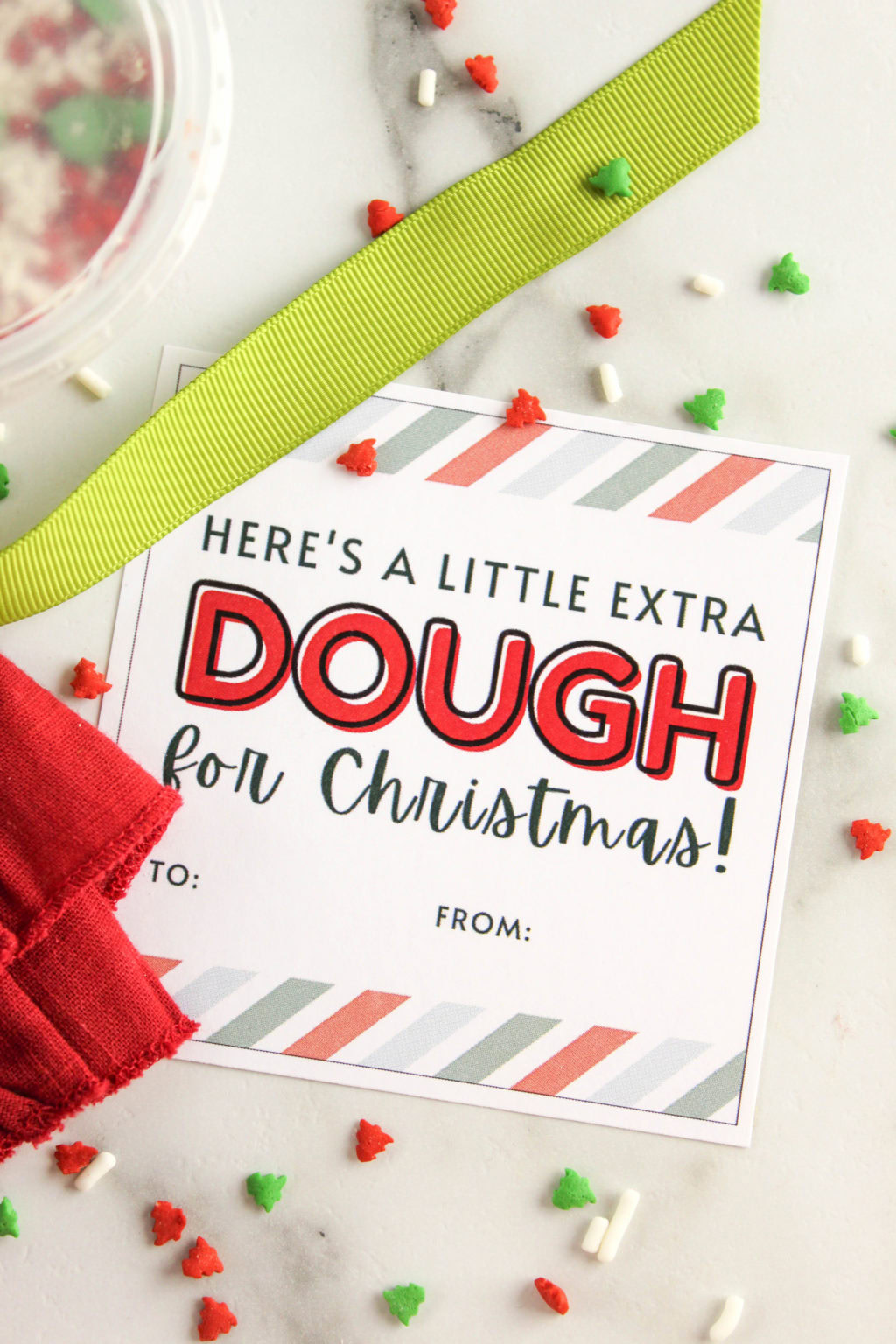 A Little Extra Dough for Christmas Free Printable Gift Tag - Baking You ...