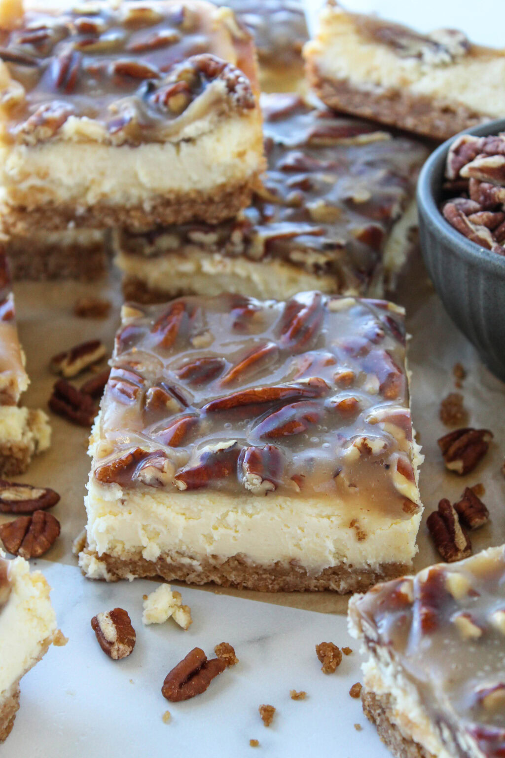 Tagpecan Pie Cheesecake Bars