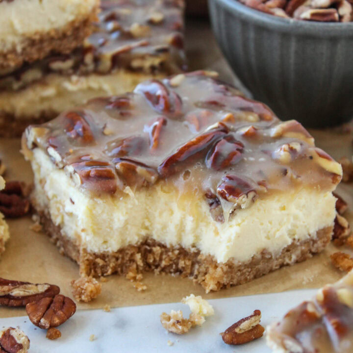 Pecan Pie Cheesecake Bars