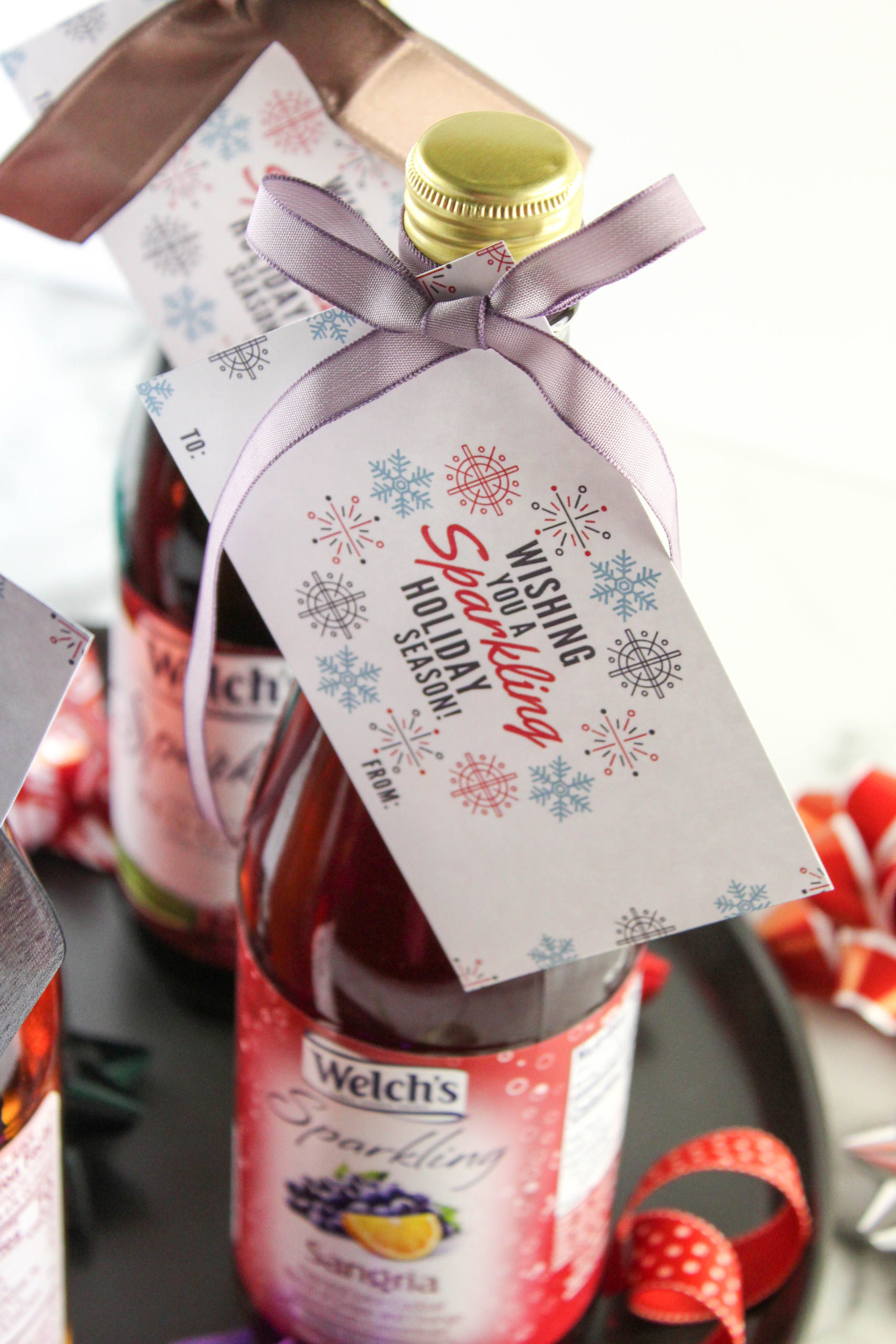 Wishing You a Sparkling Holiday Season Free Printable Gift Tag Baking