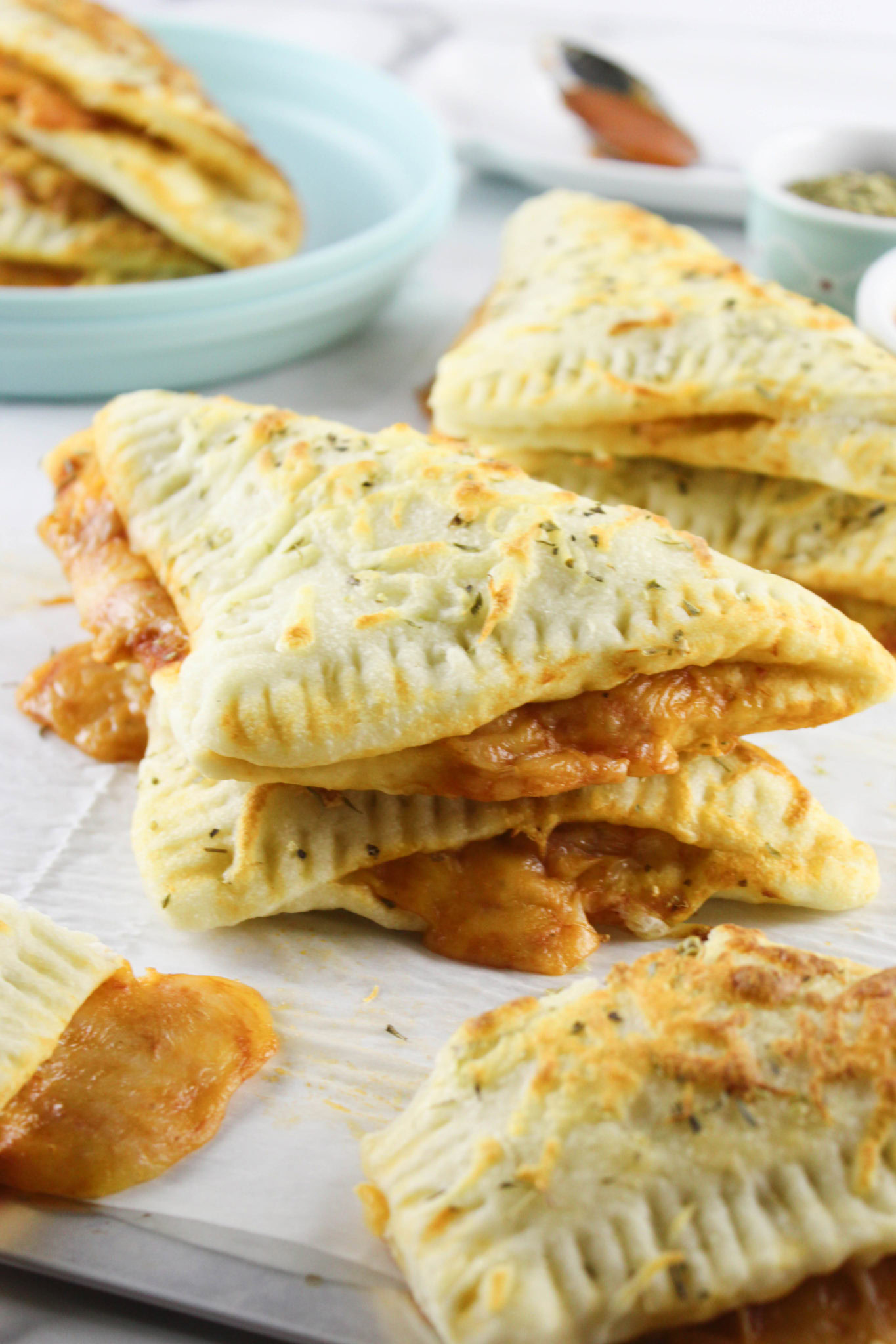 Homemade Pizza Pockets Baking You Happier