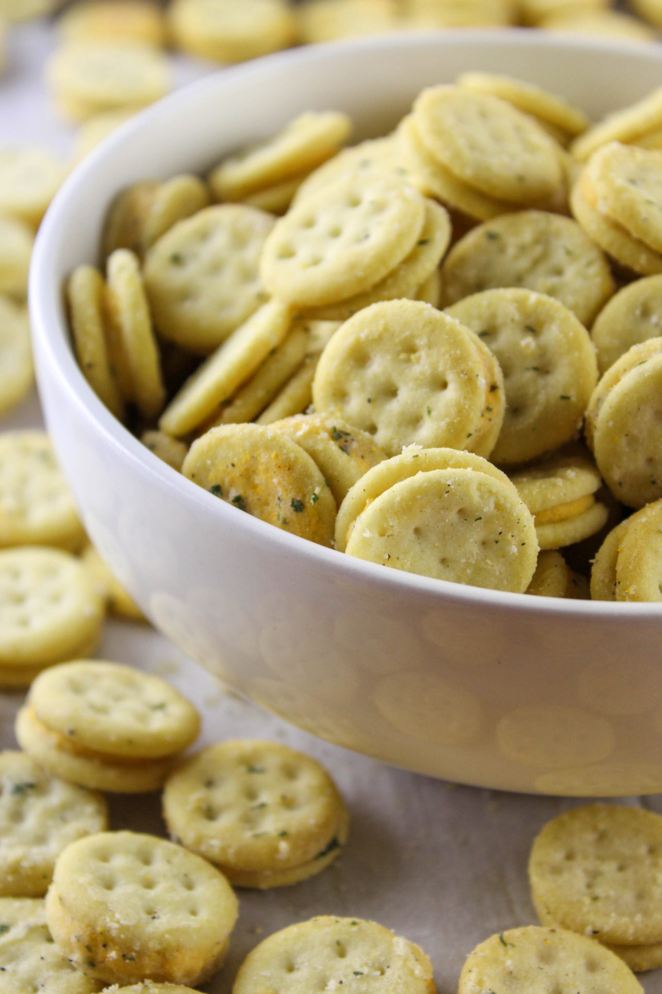 Cheesy Ranch Crackers Baking You Happier